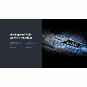 Lexar NQ790 512 GB Solid State Drive - M.2 2280 Internal - PCI Express NVMe (PCI Express NVMe 4.0 x4) - 300 TB TBW - 6400 