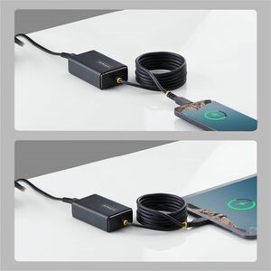 StarTech.com 65W USB-C Laptop-Ladegerät mit festem 1,5m USB-C Kabel, Netzteil für Dell XPS, HP ProBook, MacBook Pro, Micro