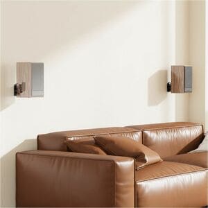 SOPORTE DE PARED GIRATORIO INCLINABLE PARA ALTAVOCES NEGRO