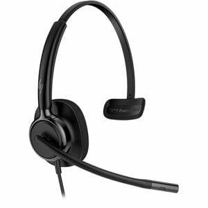 Poly Mission 400 415 Kabel Kopfbügel, Auf den Ohren Mono Headset - Schwarz - Microsoft-Teams-Zertifizierung - Monaural - O