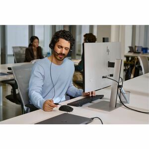 Cuffie Poly Mission 400 425 Cavo Over-the-head, On-ear Stereo - Nero - Microsoft Teams Certification - Binaural - Supra-au