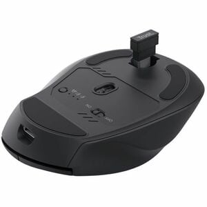 Souris Trust Niven Taille moyenne - Bluetooth/Radio Fréquence - USB 2.0 Type C - Optique - 7 Bouton(s) - Noir - Sans fil -