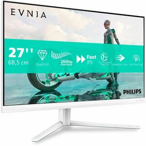 Evnia 27M2N3501PA 27" Class WQHD Gaming LED Monitor - 16:9 - Textured White - 68.6 cm (27") Viewable - Fast IPS - WLED Bac