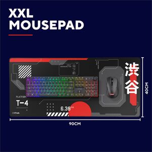 Mouse pad da gaming Trust GXT 759 - Extra extra large (XXL) - 3 mm x 900 mm x 400 mm Dimensioni - Polietilene tereftalato 