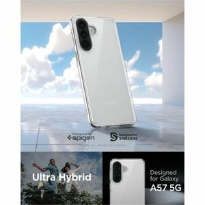 Spigen Ultra Hybrid Case for Samsung Galaxy A57 Smartphone - Crystal Clear - Scratch Resistant, Drop Resistant, Anti-scrat