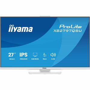 iiyama ProLite XB2797QSU-W1 27 Zoll Klasse WQHD LED-Monitor - 16:9 Format - Matt-weiß - 68,6 cm (27 Zoll) Viewable - IPS-T