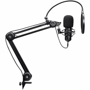 Microphone EMITA II+ avec bras articulé - GXT270-Filtre Anti-Pop et Anti-Vent, Gamer USB Micro avec Directivité Cardioïde 
