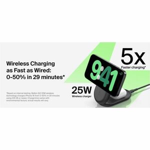 Belkin UltraCharge Induction Charger - For iPhone - Input connectors: USB - Foldable