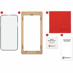 Displex Premium 10H Gehärtetes Glas Displayschutz für Samsung Galaxy S24, Galaxy S25 - Transparent - für AMOLED Smartphone