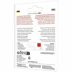 Displex 9H Hybridglas Displayschutz für Samsung - Transparent - 2 / Pack - für Super AMOLED Smartwatch - Bruchsicher, Vers