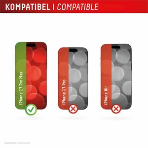 Displex 10H Gehärtetes Glas Displayschutz für Apple iPhone 17 Pro Max - Transparent - 1 Stück - Kratzfest, Schmutzabweisen