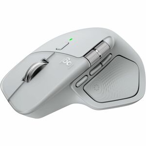 Logitech MX Master 4 Mouse - Bluetooth/Radio Frequency - USB Type C, USB Type A - Darkfield - 8 Button(s) - Pale Gray - Wi