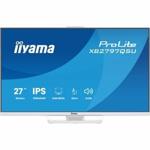 Moniteur LED iiyama ProLite XB2797QSU-W1 27" Classe WQHD - 16:9 - Blanc mat - 68,6 cm (27") Viewable - Technologie IPS - L