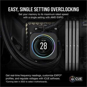 Módulo RAM Corsair Vengeance para Microprocesador, Computadora de juegos, Placa Base - 16GB (1 x 16GB) - DDR5-6000/PC5-480