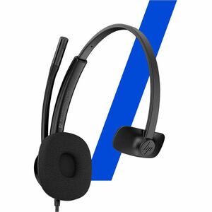 Poly Mission 400 415 Wired Over-the-head, On-ear Mono Headset - Black - Microsoft Teams Certification - Monaural - Supra-a