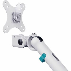 Digitus Desk Mount for Monitor, Flat Panel Display, Curved Screen Display - White - Height Adjustable - 2 Display(s) Suppo