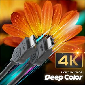 Manhattan 308816 1 m HDMI A/V Cable - 1 - Cable for Audio/Video Device, TV, Blu-ray Player, Gaming Console, Stereo System,