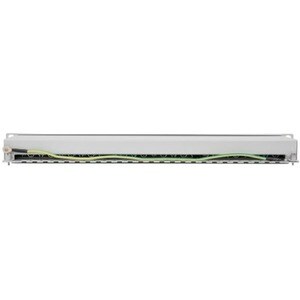 Intellinet 24 Port(s) Network Patch Panel - Grey - 24 x RJ-45 - 1U High - 19" Wide - Rack-mountable