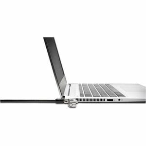 Kensington Slim NanoSaver Cable Lock For Notebook, Computer - Resettable - 4-wheel - Combination Lock - Carbon Steel - For