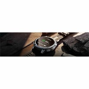 Kospet TANK T4C Smart Watch - Round Case Shape - Silver Body Color - Stainless Steel, Zinc Alloy Case Material - Silicone 