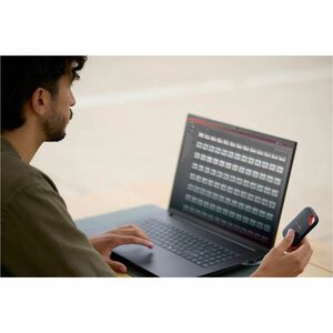 SanDisk Extreme Portable SDSSDE70-2T00-G25 2 TB Portable Solid State Drive - External - Black - USB 3.1 Type C - 256-bit A