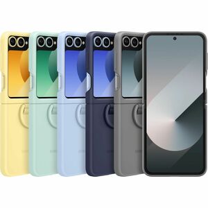 Samsung Carrying Case Samsung Galaxy Z Flip6 Smartphone - Mint - Anti-slip - Silicone Body - Ring