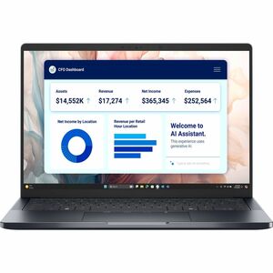Dell Pro 14 Premium PA14250 35.6 cm (14") Touchscreen Copilot+ PC Notebook - QHD+ - 60 Hz - Intel Core Ultra 7 Series 2 26
