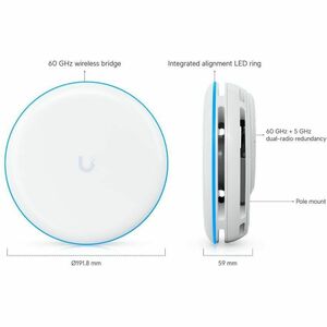 Building Bridge XG 60 GHz wireless point-to-point bridge with a 10G SFP+ uplink for maximum performance and a 5 GHz backup