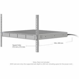 UNAS Pro 4 1U rack-mount NAS with (4) 2.5/3.5in drive bays high-availability 10 Gbps networking USB-C support and expandab