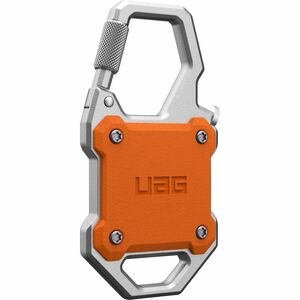 Urban Armor Gear Monarch AirTag, Luggage, Outdoor, Wallet Asset Tracking Tag Holder - Polycarbonate, Aluminium - Orange, S