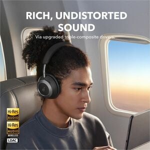 Cuffie soundcore Space One Pro Con cavo/wireless Over-the-head, Over-the-ear Stereo - Jet Black - Binaural - Circumaurale 