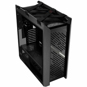 ROG Strix Helios II EATX mid-tower gaming case with dual tempered glass side panels, GPU support for up to 450mm in length