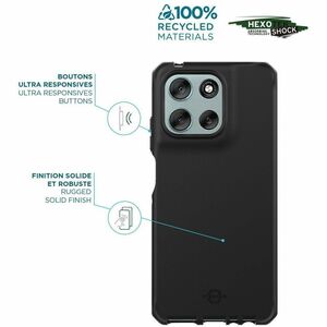 MOBILIS SPECTRUM_R Rugged Case for Motorola moto g56 5G Smartphone - Black - Bacterial Resistant, Drop Resistant, Shock Re