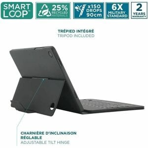 MOBILIS Element Keyboard/Cover Case (Folio) for 27.9 cm (11") Samsung Galaxy Tab A11+, Galaxy Tab A9+ Tablet - French Keyb