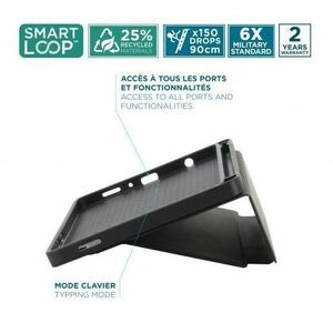 MOBILIS ELEMENT Carrying Case (Flap) for 22.1 cm (8.7") Samsung Galaxy Tab A11 Tablet - Black - Shock Resistant, Drop Resi