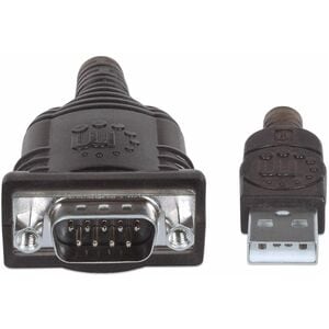 Manhattan 45 cm Serial/USB Data Transfer Cable - Cable for Modem, Camera, Label/Receipt Printer, Card Reader, Bar Code Rea