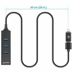 USB-C & USB-A Combo Dock/Hub, Ports (4): Ethernet and USB-A (x3), 5 Gbps (USB 3.2 Gen1 aka USB 3.0), External Power Supply