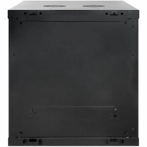Network Cabinet, Wall Mount (Standard), 12U, 450mm Deep, Black, Assembled, Max 60kg, Metal & Glass Door, Back Panel, Remov