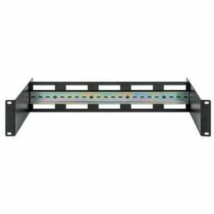Adjustable 19" Rackmount DIN Rail Kit, 2U, Chassis to Mount Top Hat DIN Rail Equipment in a 19 in. Rack, Adjustable Rail D