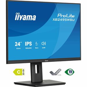 iiyama ProLite XB2495WSU-B1 24 Zoll Klasse WUXGA LED-Monitor - 16:10 Format - Mattschwarz - 61,2 cm (24,1 Zoll) Viewable -