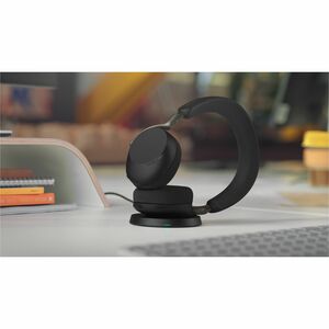 Jabra Evolve3 75 无线 入耳式, 头戴式, 挂耳式 立体声 耳机 - 黑 - 双声道 - 上耳式 - 3000 cm - 蓝牙 - 35 欧姆 - 20 Hz 到 20 kHz - 微机电（MEMS ）技术 麦克风 - 降噪