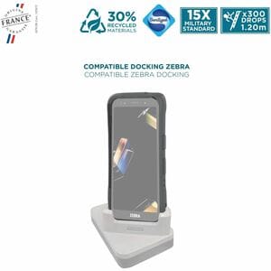 MOBILIS Protech Rugged Case for Zebra Mobile Computer - Black - Drop Resistant, Shock Resistant, Scratch Resistant, Dust R