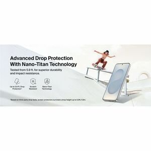 Belkin ScreenForce Titan EcoGuard 7H Plastic, Glass Screen Protector for Samsung Galaxy S26 - For AMOLED Smartphone - Blue