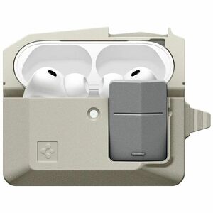 Spigen Classic LS Carrying Case Apple AirPods Pro 3 - Stone - Drop Resistant, Scratch Resistant - Polycarbonate Body - Lan