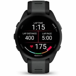 Garmin Forerunner Smartwatch - Nero, Slate Grigio Colore della struttura - Silicone Band Material - LAN wireless - Pulsoss