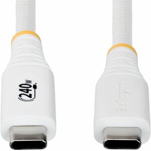 StarTech 2m (6ft) USB-C Charging Cable, 240W PD EPR, Durable and Ultra-Flexible, USB-IF Certified, Rugged USB-C Charging C