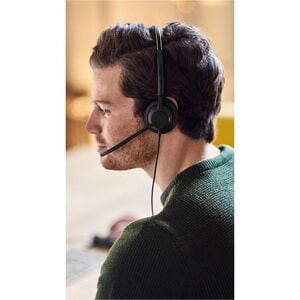Jabra Engage 50 II Wired Over-the-head, On-ear Stereo Headset - Black - Microsoft Teams Certification - Binaural - Supra-a