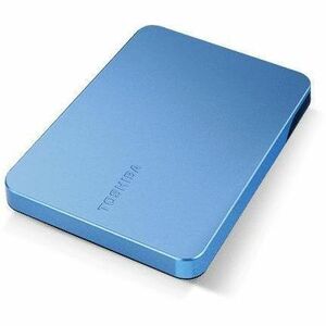 Toshiba Canvio Flex HDTX210EPCAA 1 TB Portable Hard Drive - 2.5" External - Metallic Blue - Smartphone, Tablet, Desktop PC