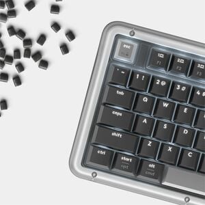 Logitech K98M Plus 键盘 - 袖珍的 - 有线/无线 连接 - A 型 USB 接口 - 英文（美国） - QWERTY 布局 - 灰 - 机械 按键开关 - Bluetooth/RF - 10 m - 2.40 GHz - 