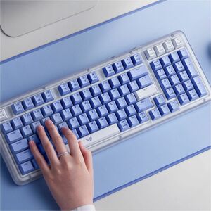 Logitech K98M Plus 键盘 - 袖珍的 - 有线/无线 连接 - A 型 USB 接口 - 英文（美国） - QWERTY 布局 - 机械 按键开关 - Bluetooth/RF - 10 m - 2.40 GHz - 97 K